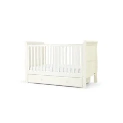 Mamas & Papas Mia Cotbed Set With Premium Pocket Spring Mattress - White 19 Mamas & Papas Mia Cotbed Set With Premium Pocket Spring Mattress - White -Baby Products Store w 9