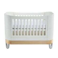 Gaia Baby Serena Cot Bed - White/Natural -Baby Products Store wn2