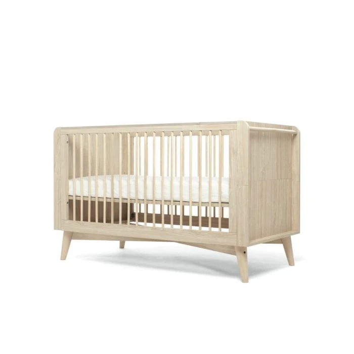 Mamas & Papas Coxley Cotbed & Mattress Bundle - Natural/Olive 4 Mamas & Papas Coxley Cotbed & Mattress Bundle - Natural/Olive - Image 2